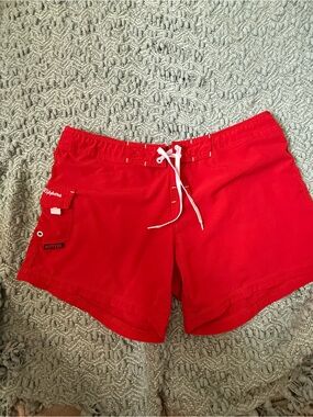 Maui Rippers Solid Red Board Shorts 12